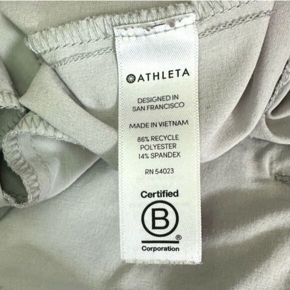 Athleta Tribeca Straight Wide Leg Capri Length Pants Light Grey Size 2 - Picture 7 of 8
